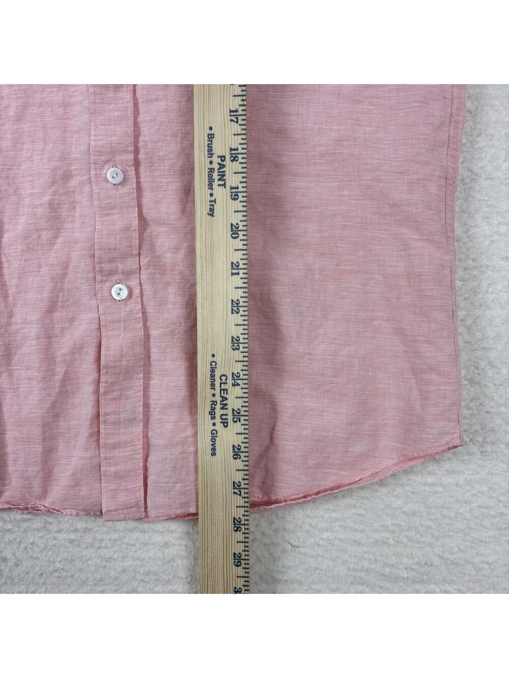 J.Crew Mens Slim Fit Baird McNutt Irish Linen Button Down Shirt Pink Mens Large